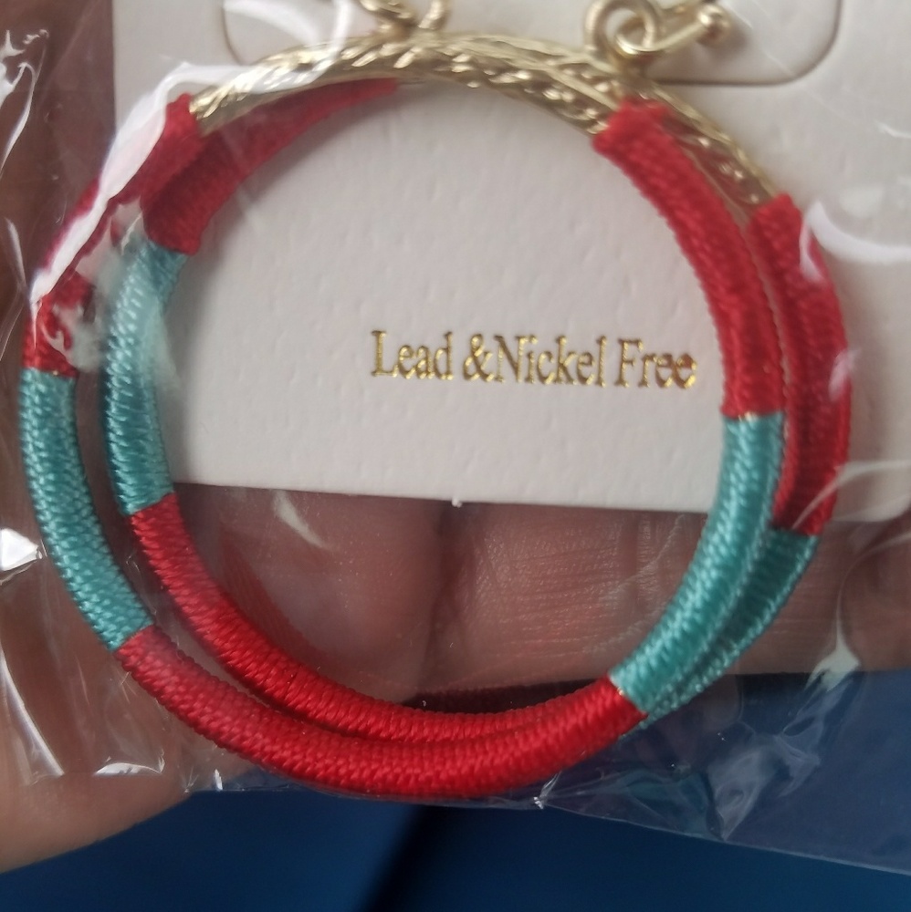 Cute and unique lead and nickel freehoop earrings